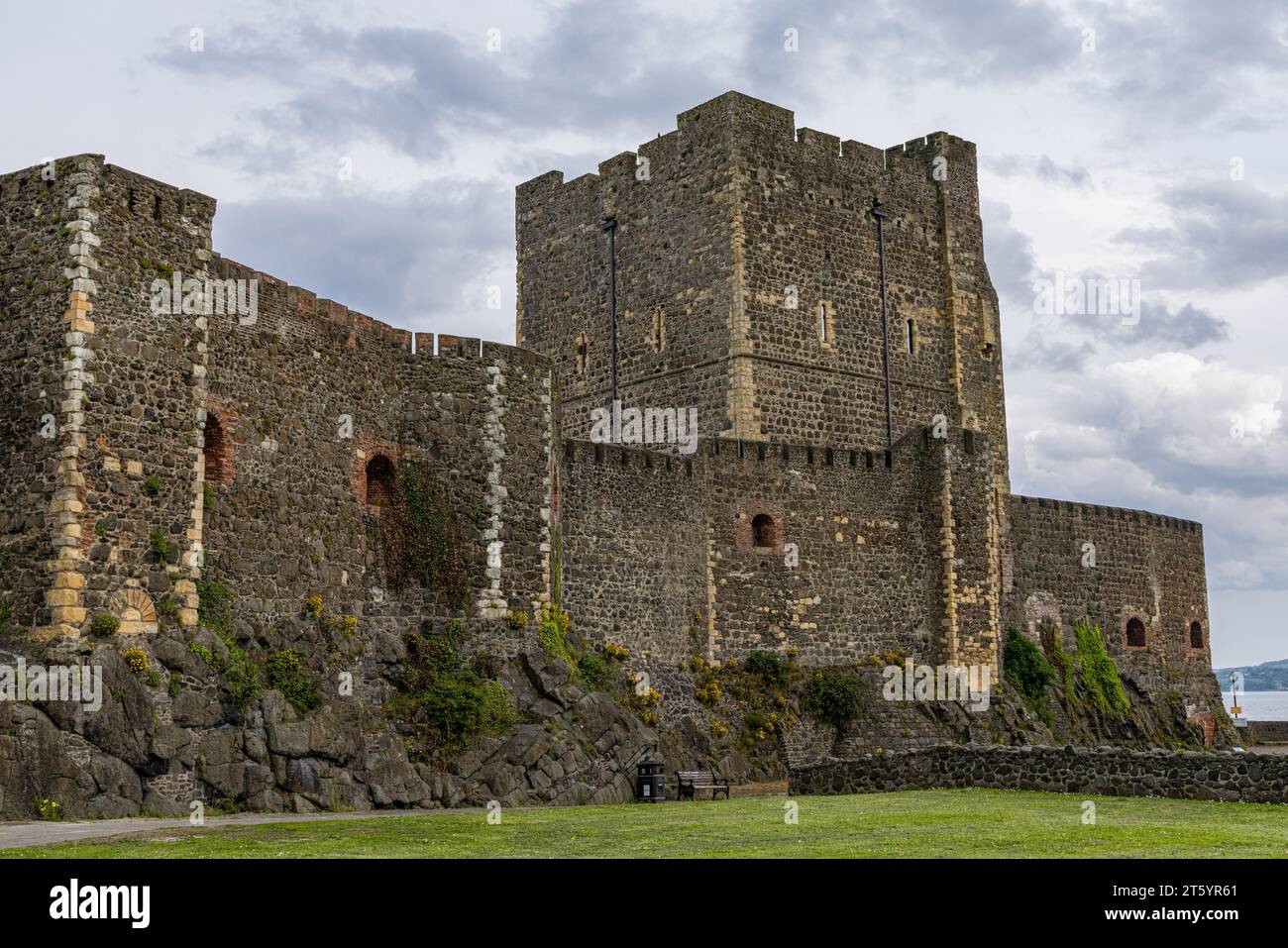 Carrickfergus Castle, Nordirland, Vereinigtes Königreich Stockfoto