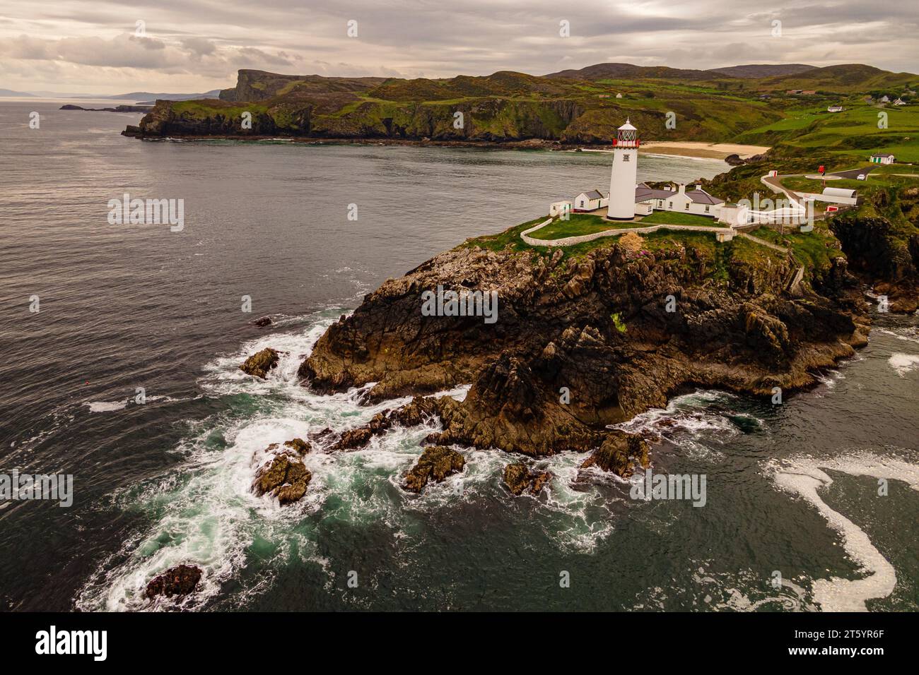 Fanad Head Leuchtturm, Donegal, Irland Stockfoto