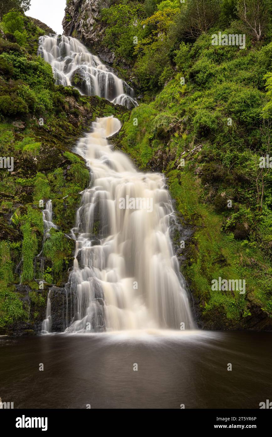 Assaranca Waterfall, Donegal, Irland Stockfoto