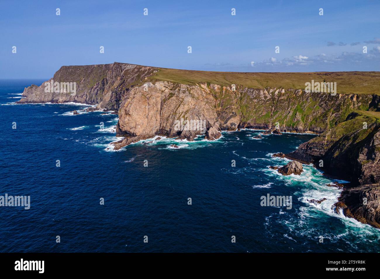Portacloy Cliffs, County Mayo, Irland Stockfoto