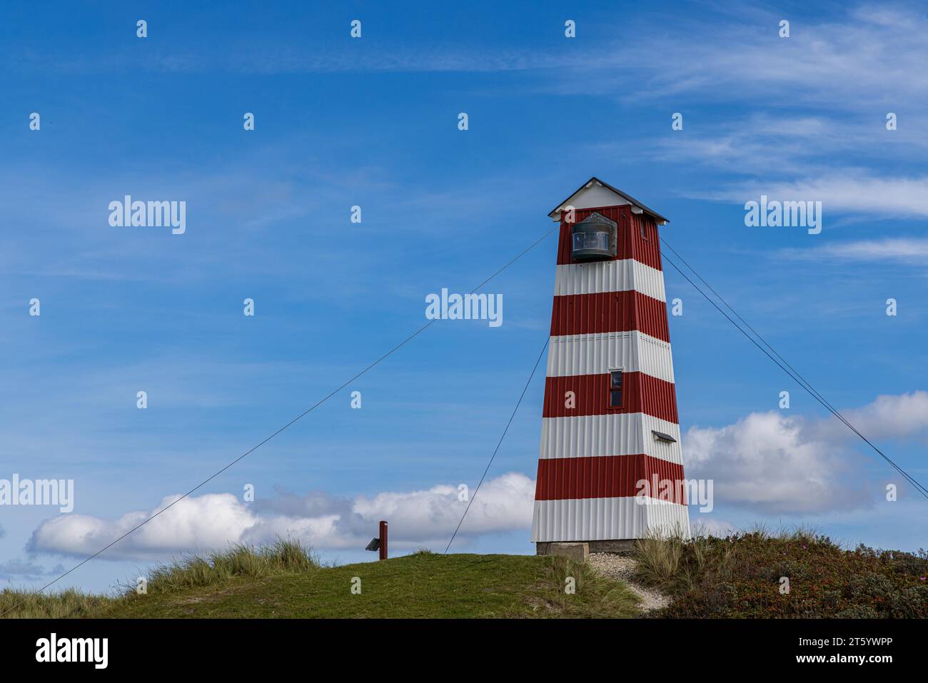 Leuchtturm Norre Vorupoer, Jütland, Dänemark Stockfoto