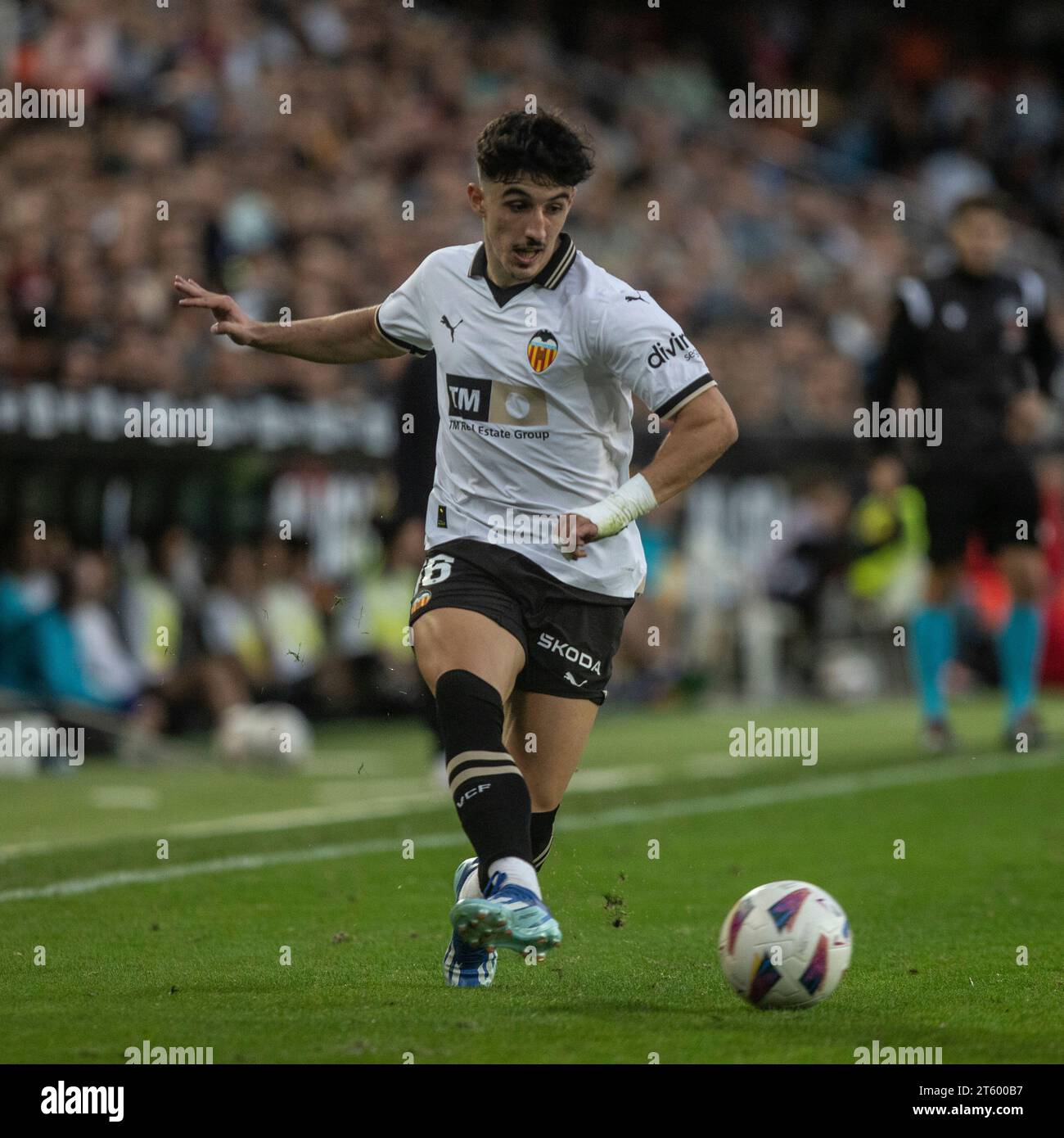 Diego López (Valencia CF) wurde während des Spiels zwischen Valencia CF und Granada CF der LaLiga EA Sports im Estadio Mestalla gesehen. Endresultate; Valencia CF 1-0 Granada CF. Stockfoto