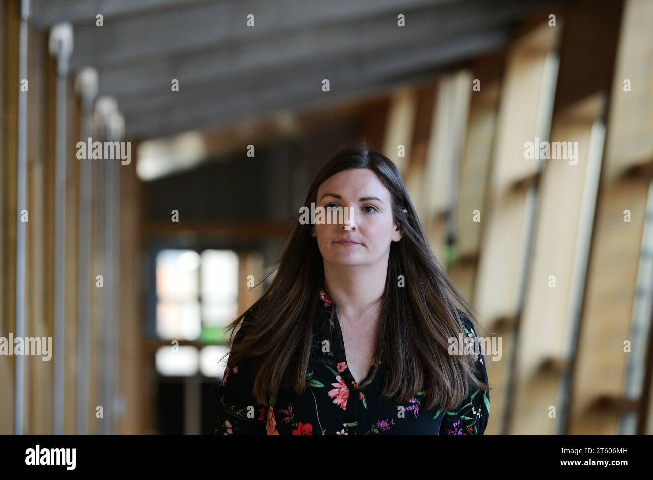 Edinburgh Schottland, Vereinigtes Königreich 07. November 2023. Ministerin für Kinder, Jugendliche und die Einhaltung des Versprechens Natalie Don MSP im schottischen Parlament. Credit sst/alamy Live News Stockfoto