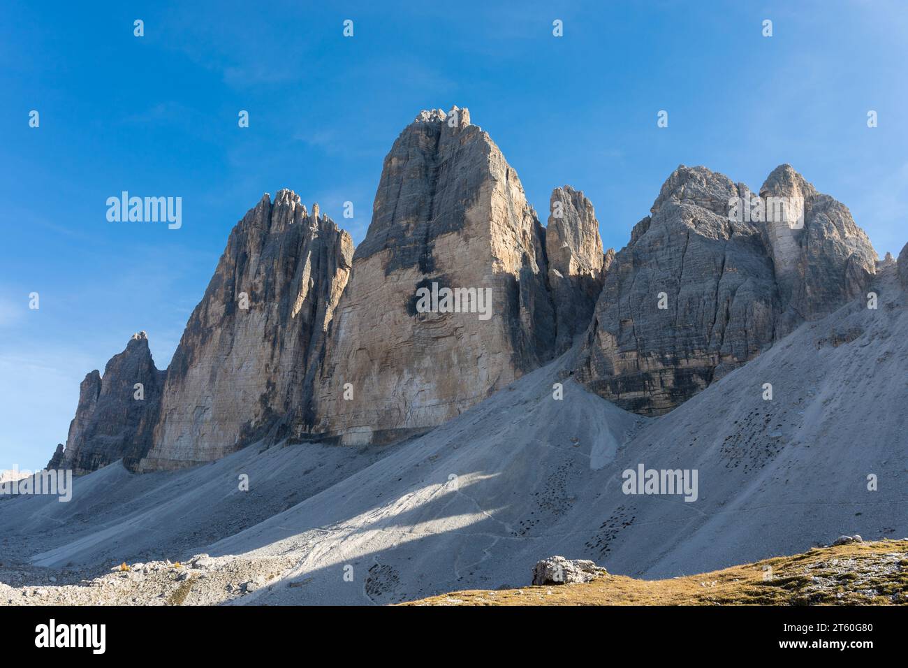 Drei Zinnen, Dolomiten, Südtirol, Italien Stockfoto