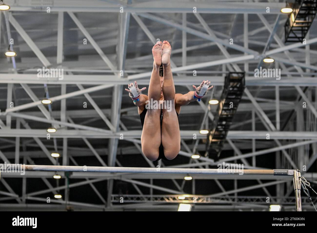 Santiago, Chile - 19. oktober 2023: Kayla Dicello - amerikanische Turnerinnen während des Trainings für die Panamerikanischen Spiele 2023 in Santiago Stockfoto