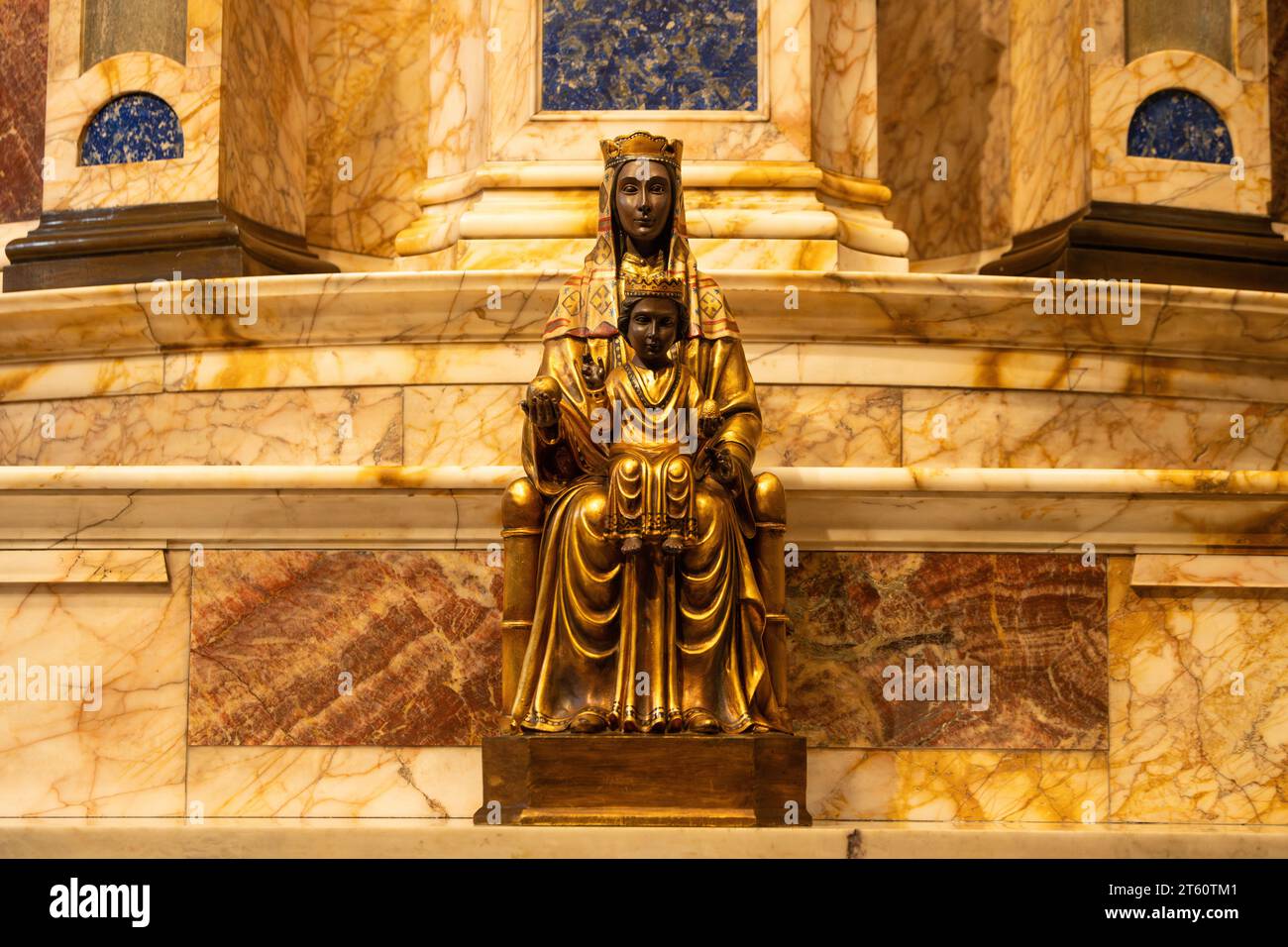Black Madonna - St. Aloysius Church, Garnethill, Glasgow, Schottland, Großbritannien Stockfoto