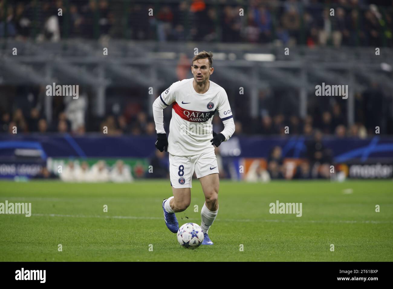 Mailand, Italien. November 2023. Während der UEFA Champions League, Gruppe F, Fußballspiel zwischen dem AC Mailand und dem FC Paris Saint Germain am 07. November 2023 im Giuseppe Meazza Stadium, San Siro, Mailand, Italien. Foto Nderim Kaceli Credit: Unabhängige Fotoagentur/Alamy Live News Stockfoto