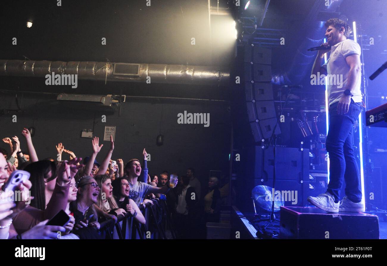 Liverpool, Großbritannien. November 2023. Scouting for Girls tritt an der Liverpool O2 Academy auf. Quelle: David Bronstein/Alamy Live News Stockfoto