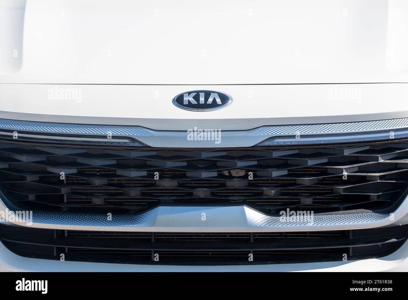 White Bear Lake, Minnesota. Autohersteller Kia. Stockfoto
