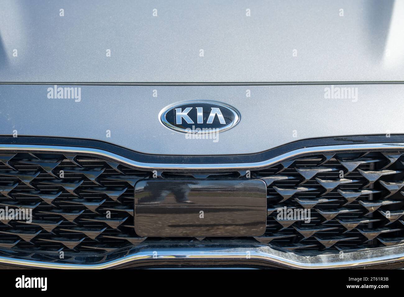 White Bear Lake, Minnesota. Autohersteller Kia. Stockfoto