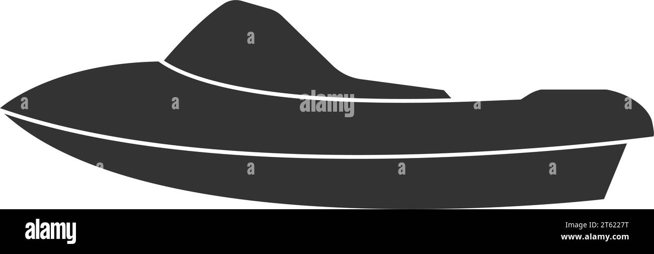 Speedboot Symbol Vektor Illustration Design Stock Vektor
