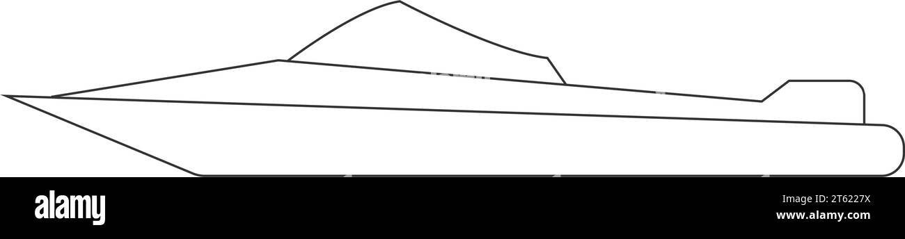 Speedboot Symbol Vektor Illustration Design Stock Vektor