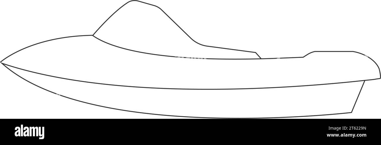 Speedboot Symbol Vektor Illustration Design Stock Vektor