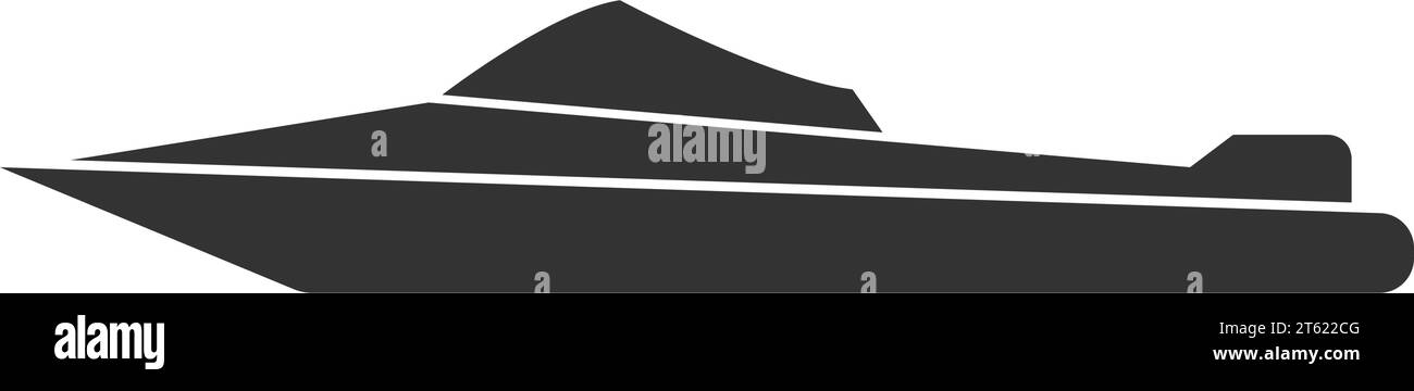 Speedboot Symbol Vektor Illustration Design Stock Vektor