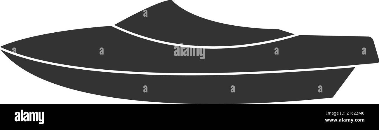 Speedboot Symbol Vektor Illustration Design Stock Vektor