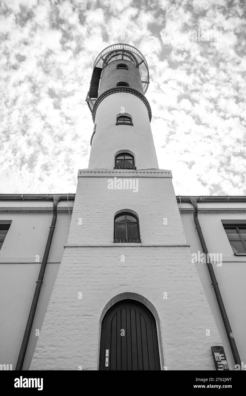 Leuchtturm Timmendorf auf der Insel Poel an der Ostsee. Blick auf das Gebäude. Stockfoto