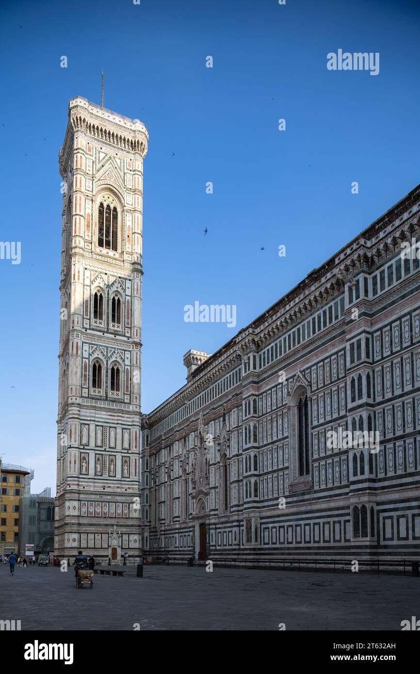Der Turm und der dom in Florenz, Italien Stockfoto
