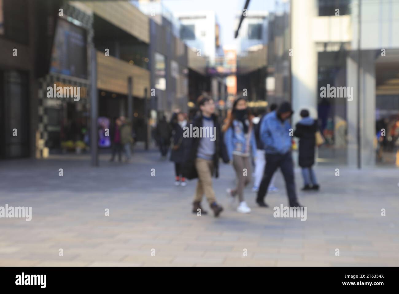 Peking Sanlitun kommerzielle Straßenmassen Stockfoto