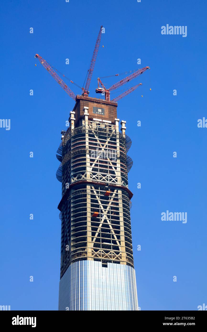 Peking - 2. Februar 2017: Zhongguo Zun im Bau, Peking, China Stockfoto