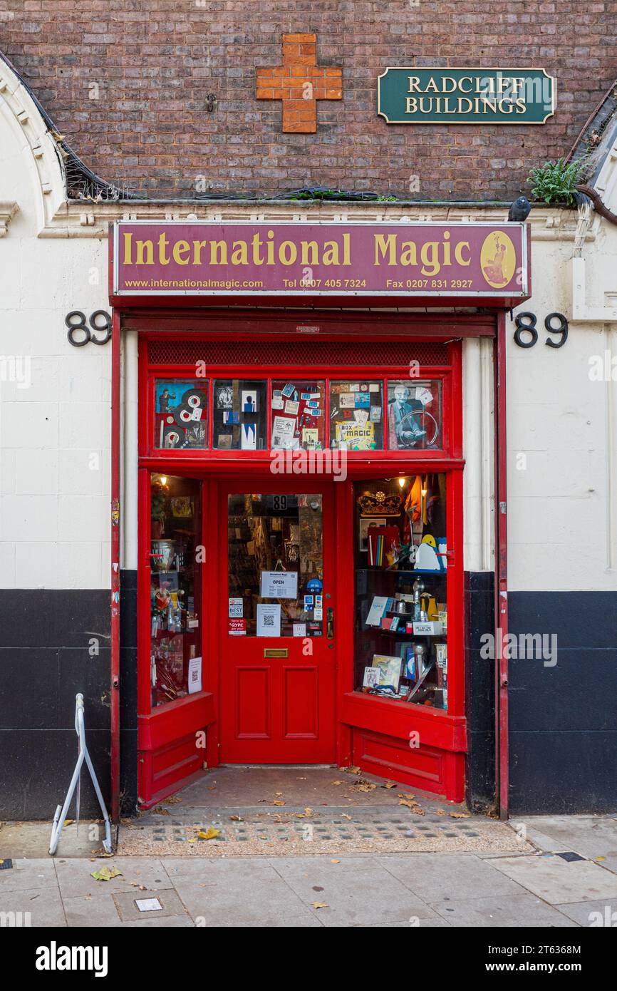 International Magic Shop an der Clerkenwell Road im Zentrum von London. London Magic Store. Stockfoto