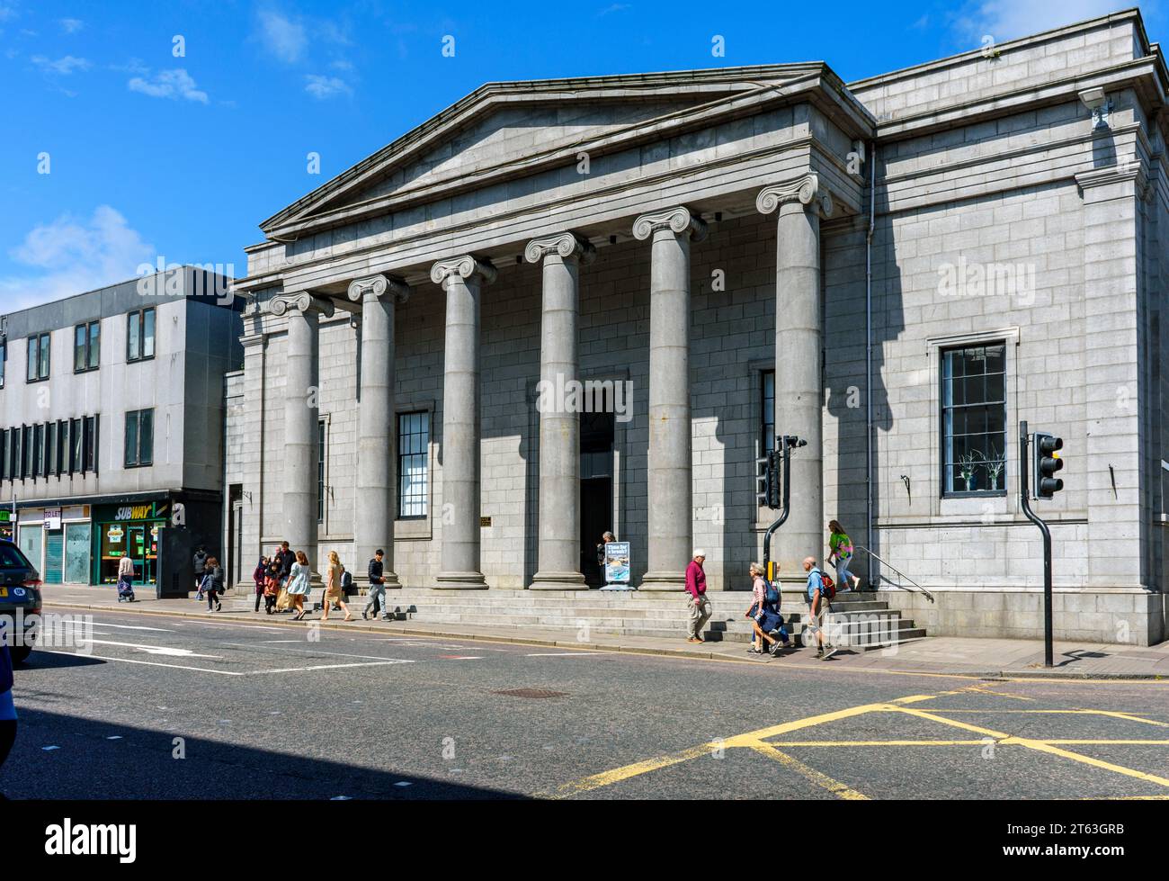 The Music Hall, Union Street, Aberdeen, Schottland, Großbritannien. Ursprünglich die Versammlungsräume der Stadt. Entworfen von Archibald Simpson und eröffnet 1822. Stockfoto