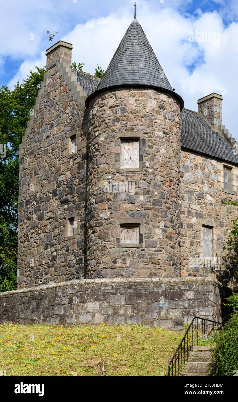 Der Wallace Tower, früher Benholm's Lodgings, Seaton Park, Aberdeen, Schottland, Großbritannien. Erbaut Anfang der 1600er Jahre von Sir Robert Keith aus Benholm. Stockfoto