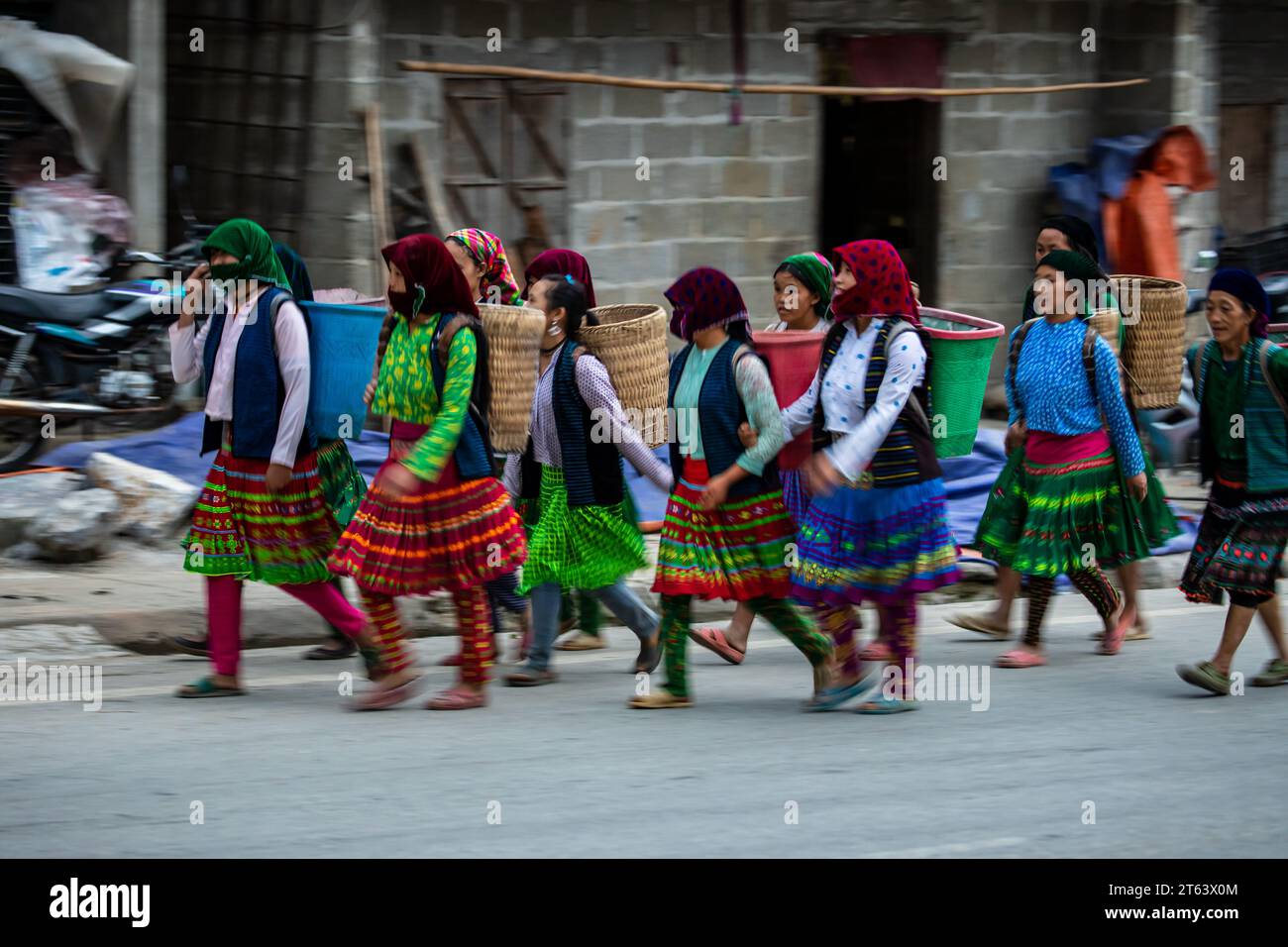 Farmers Women in Ha Giang in Vietnam Stockfoto