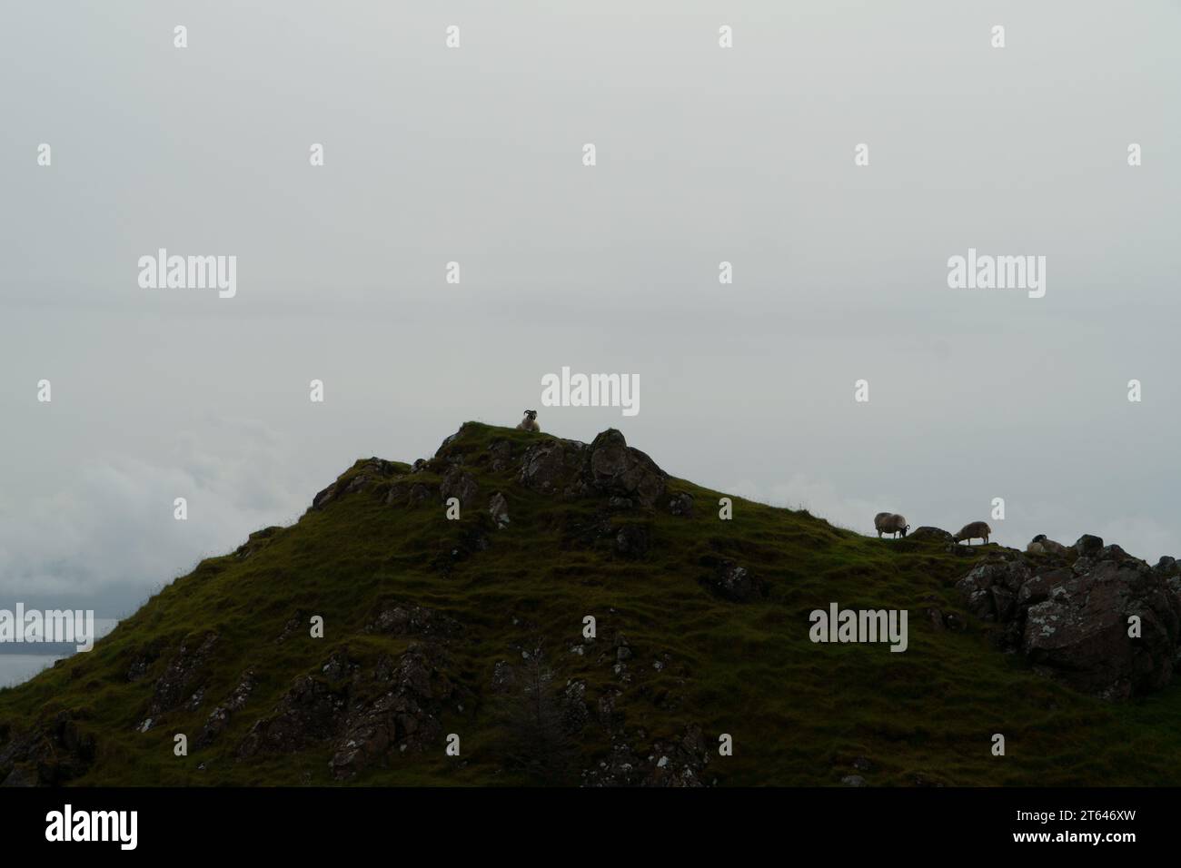 Scotland Landscape Mountains Blick auf die Isle of Skye EAS a' Bhradain Stockfoto