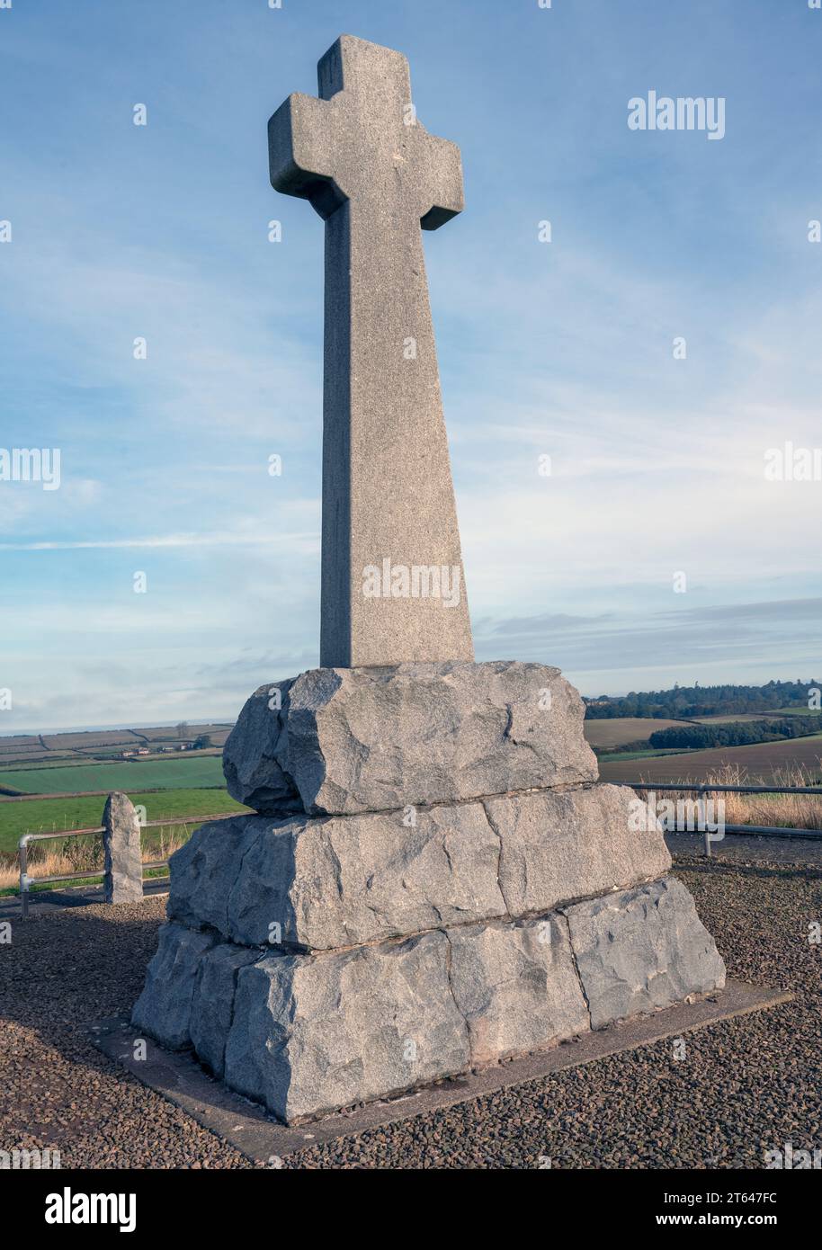 Flodden Field Battlefield Memorial, Branxton, Northumberland, England, Großbritannien Stockfoto