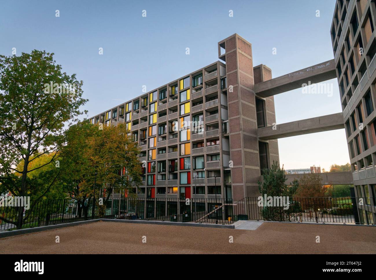 Park Hill Wohnungen, Sheffield Stockfoto