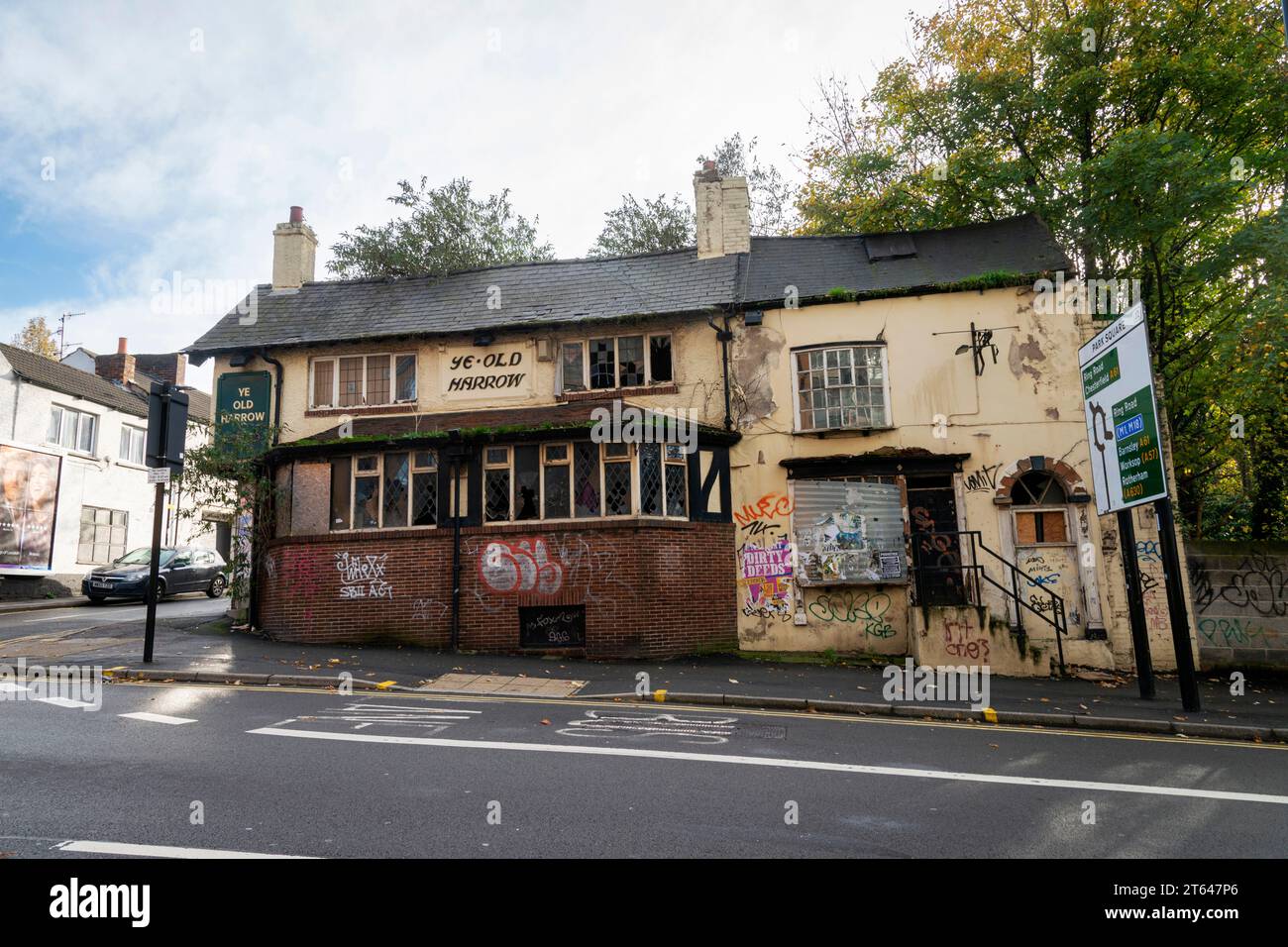 Ihr Old Harrow, Broad St, Sheffield Stockfoto