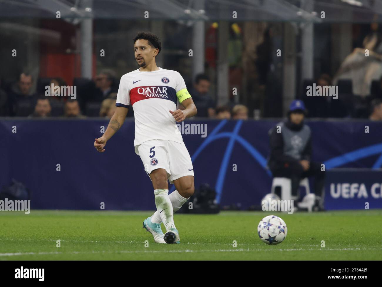 Mailand, Italien. November 2023. Während der UEFA Champions League, Gruppe F, Fußballspiel zwischen dem AC Mailand und dem FC Paris Saint Germain am 07. November 2023 im Giuseppe Meazza Stadium, San Siro, Mailand, Italien. Foto Nderim Kaceli Credit: Unabhängige Fotoagentur/Alamy Live News Stockfoto