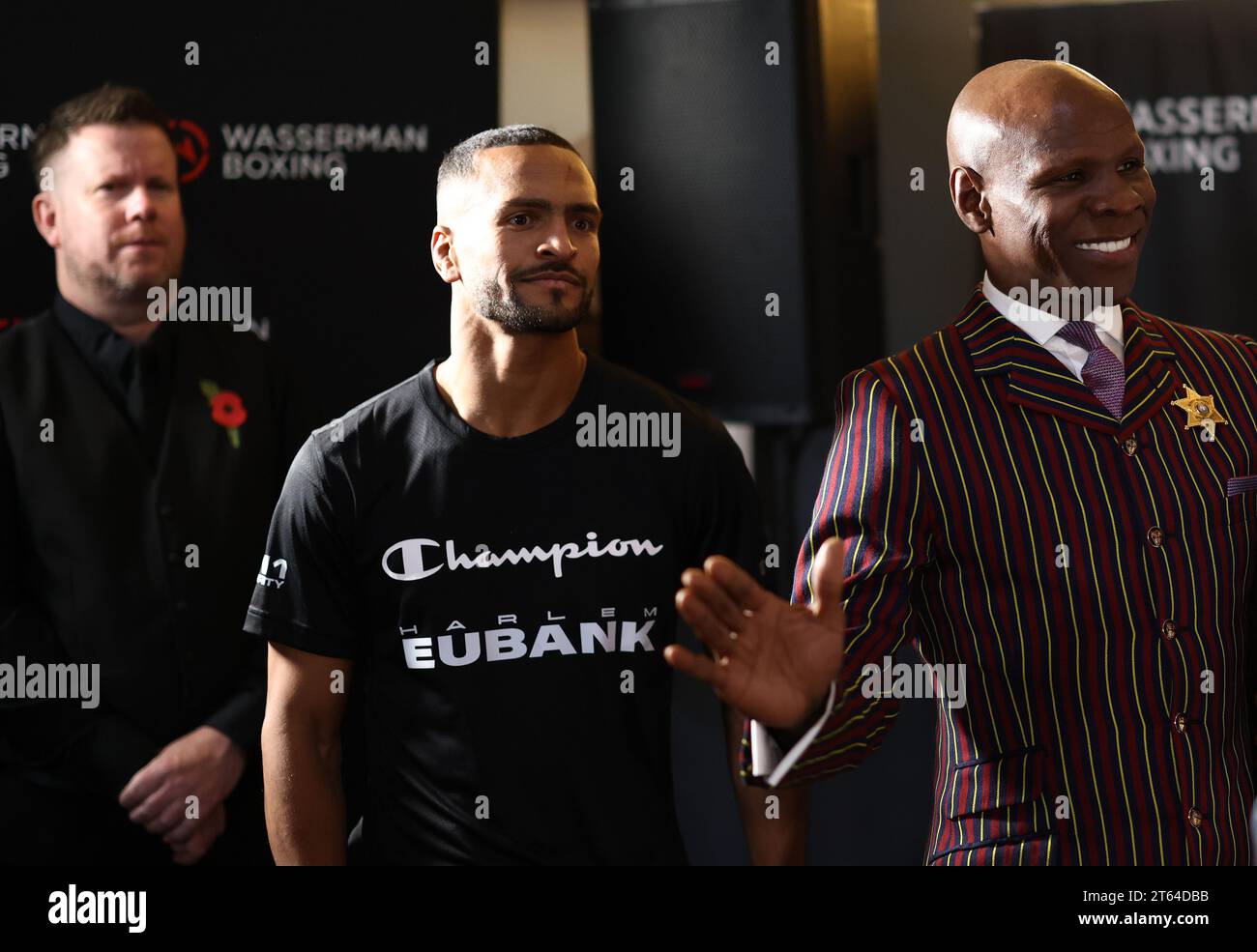 Brighton, Großbritannien. November 2023. Chris Eubank Senior kommt zur Harlem Eubank gegen Timo Schwarzkopf Pressekonferenz im Grand Hotel in Brighton. Quelle: James Boardman/Alamy Live News Stockfoto