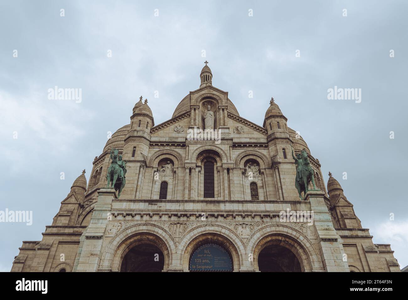 Die Basilika Sacré Coeur de Montmartre Stockfoto