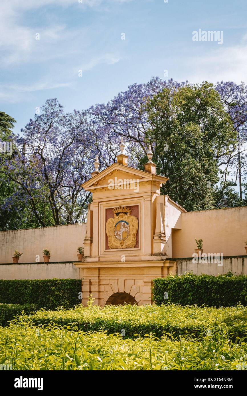 Königlicher Alcázar von Sevilla Stockfoto