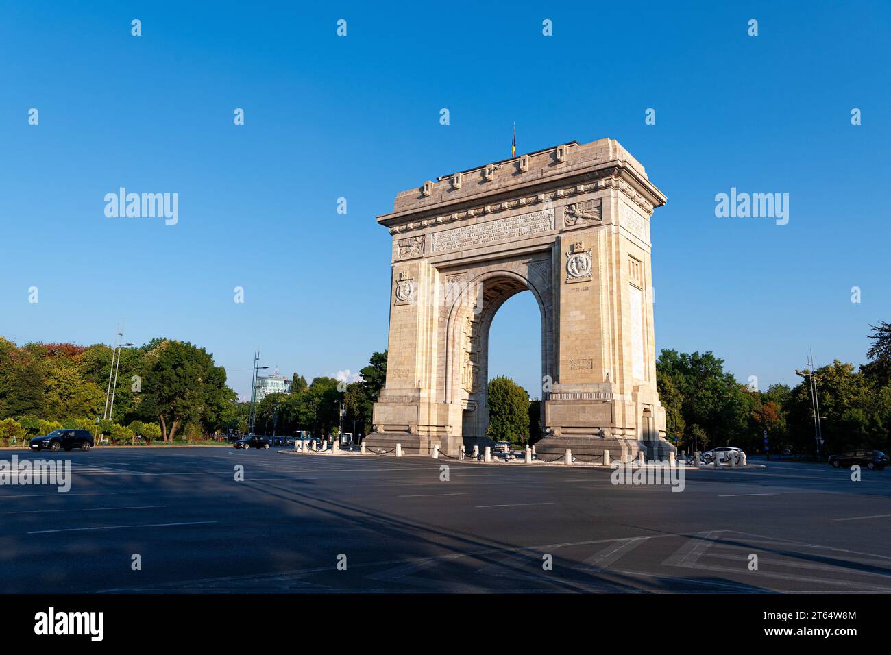 Der Triumphbogen in Bukarest (Rumänien) Stockfoto