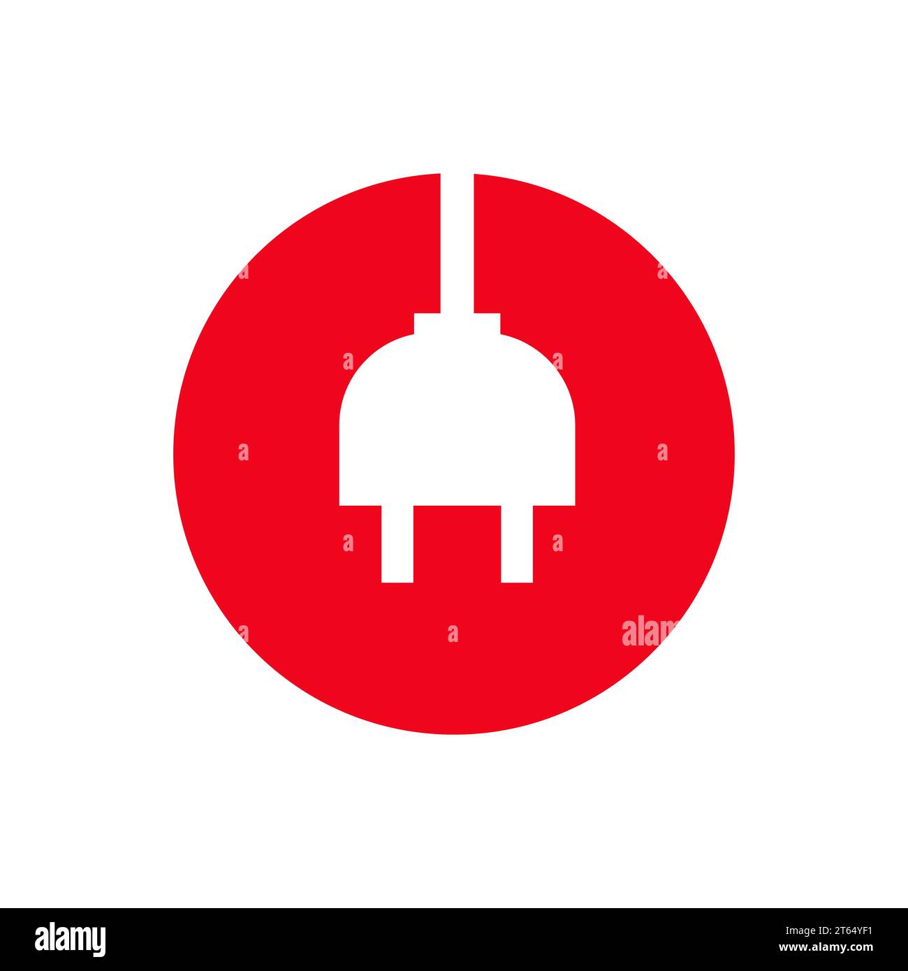 Buchstabe O Elektrizität oder elektrisches Logo-Konzept mit elektrischer Stecker Vektor-Vorlage Stock Vektor