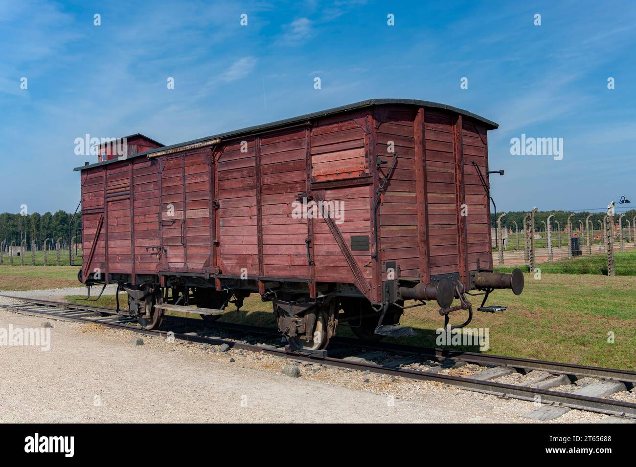 KZ Auschwitz, Polen Stockfoto