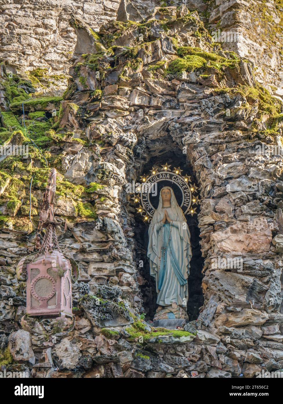 Virgen de Lourdes („unsere Lieben Frau von Lourdes“) in Viveiro, Lugo, Galicien, Spanien Stockfoto