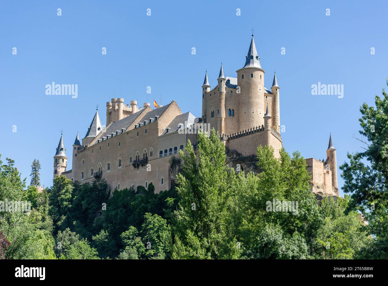 12. Jahrhundert Alcázar Segovia, Segovia, Kastilien und León, Königreich Spanien Stockfoto