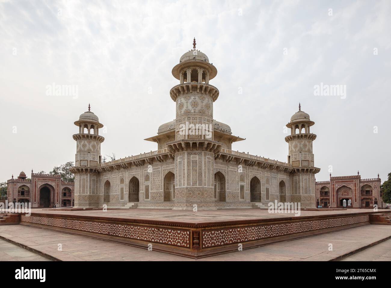 Itimad-ud-Daula-Mausoleum oder auch Baby Taj, Agra, Uttar Pradesh, Indien Stockfoto