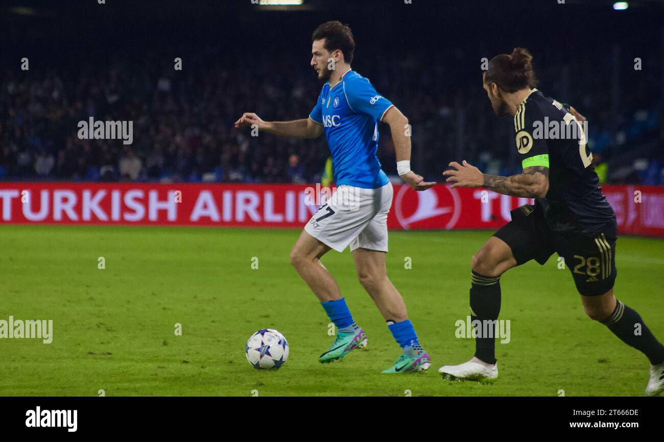 UEFA Champions League Spiel Neapel gegen Union Berlin, Diego Armando Maradona Stadium, Neapel/Italien 11/2023 Stockfoto