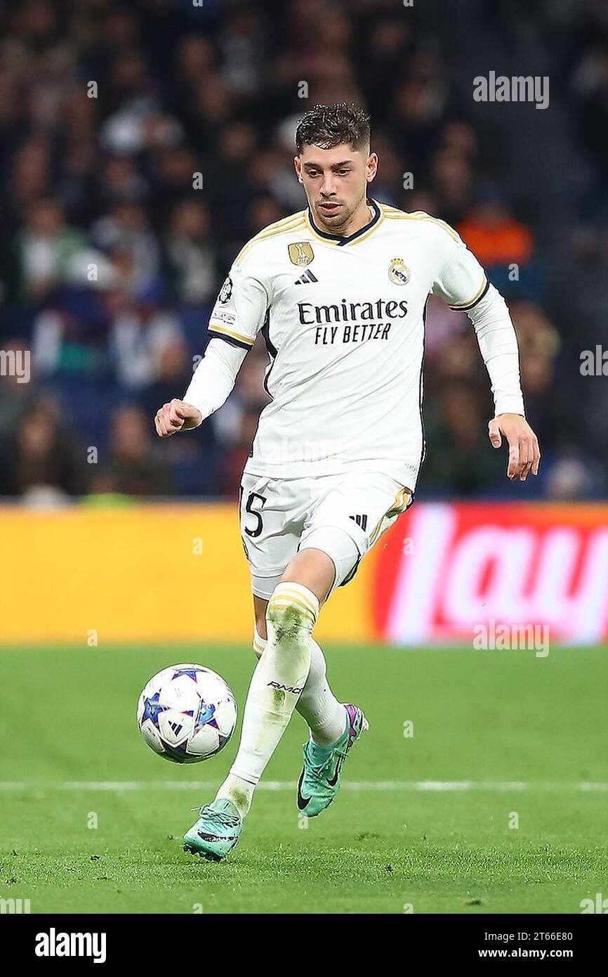 Madrid, Spanien. November 2023. Real Madrids Federico Valverde Im Spiel