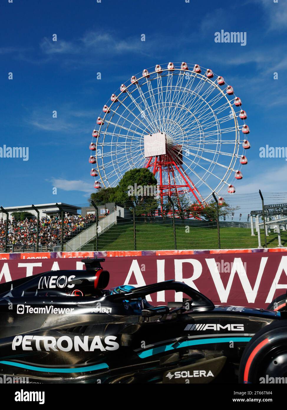 Suzuka Grand Prix Circuit, 9. November 2023: George Russell (GBR) vom Team Mercedes während des Formel 1 Grand Prix von Japan 2023. Stockfoto