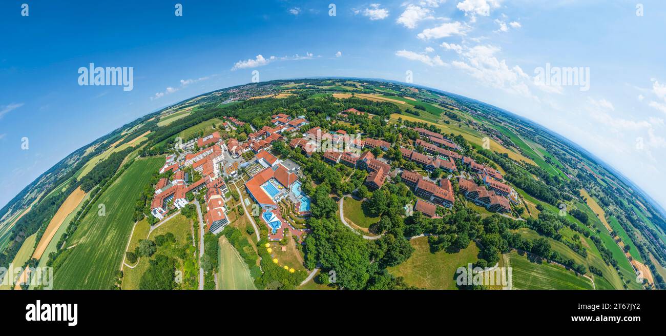 Blick auf das Kurzentrum Bad Griesbach im niederbayerischen Kurdreieck Stockfoto