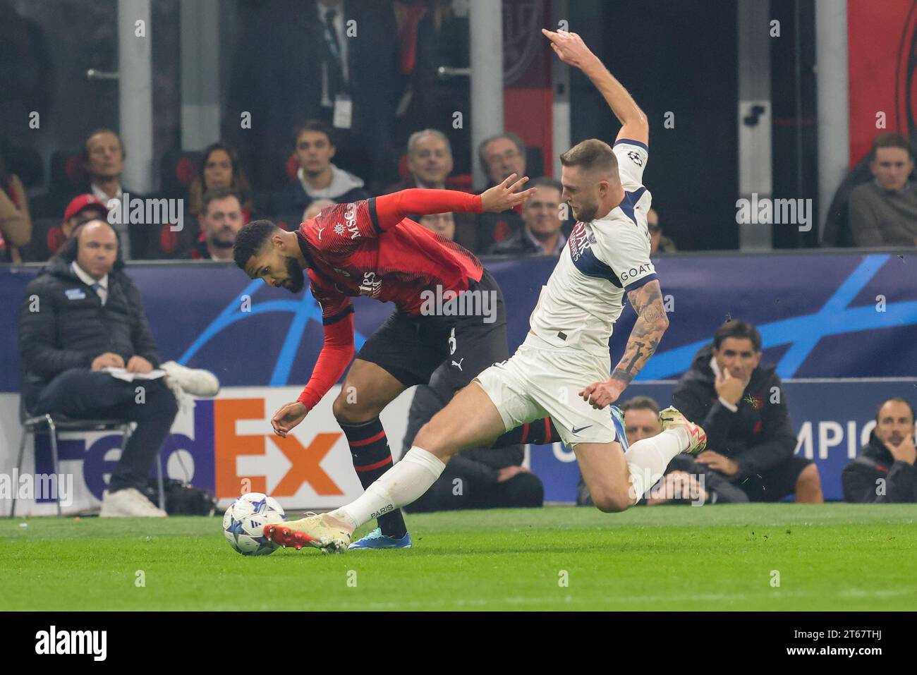 7. November 2023 Mailand Italien Sport, Fußball Mailand vs Paris