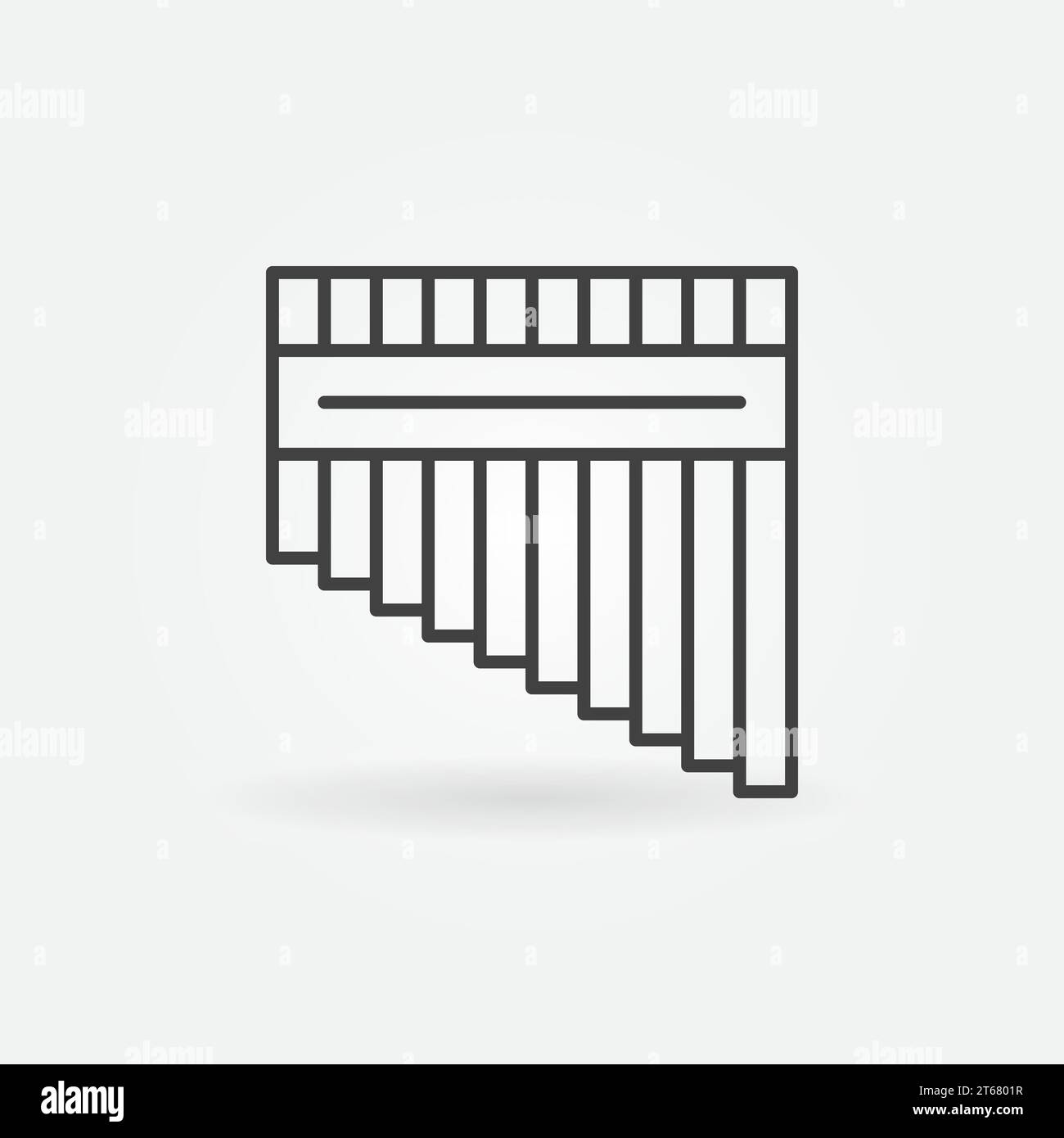 Antara-Vektor-Konzeptsymbol oder Designelement im dünnen Stil Stock Vektor
