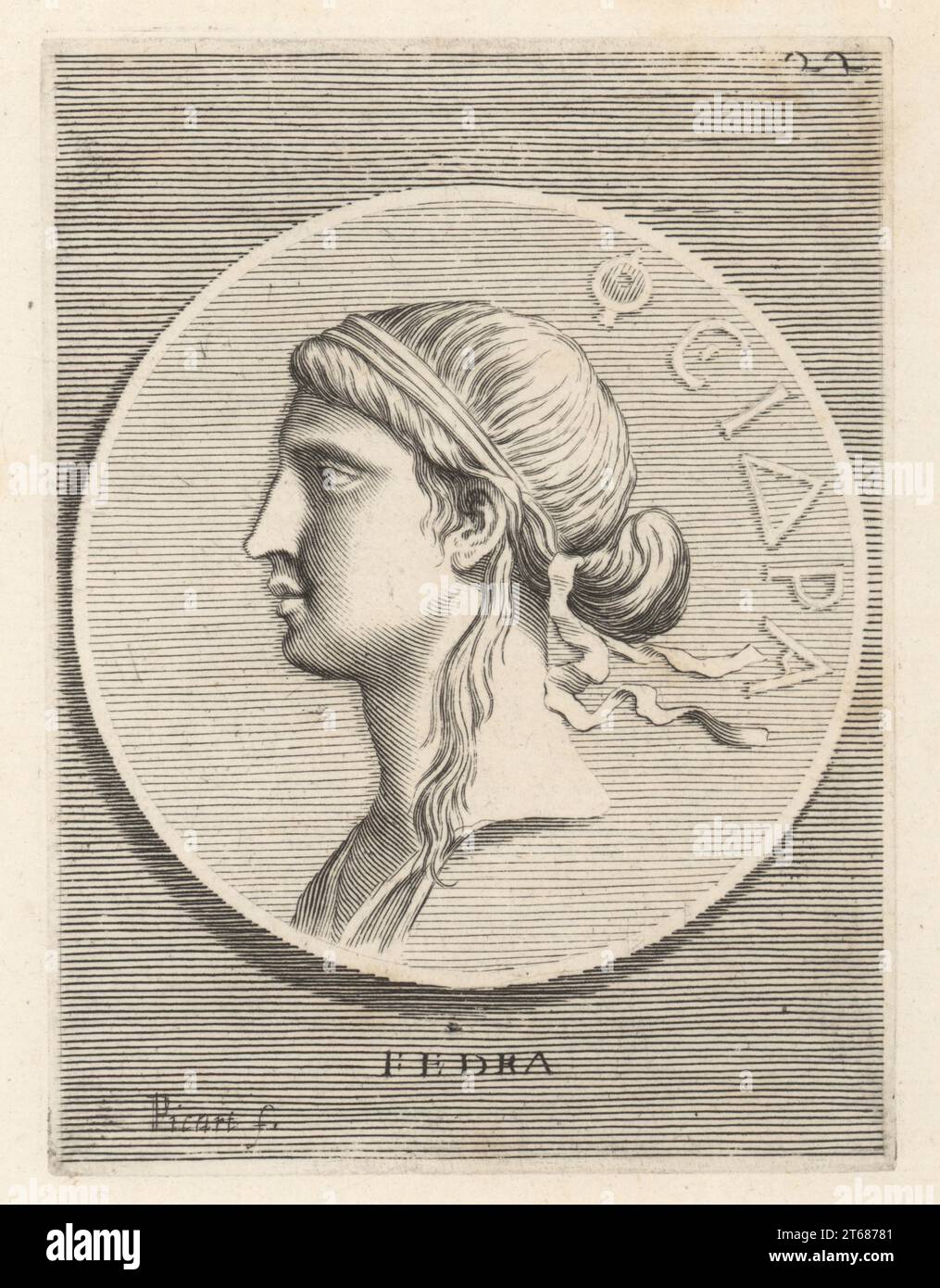 Phaedra, kretische Prinzessin, Tochter von Minos und Pasiphae ...