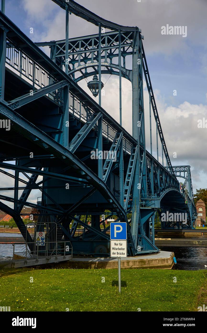 Kaiser-Wilhelm-Brücke Wilhelmshaven Stockfoto