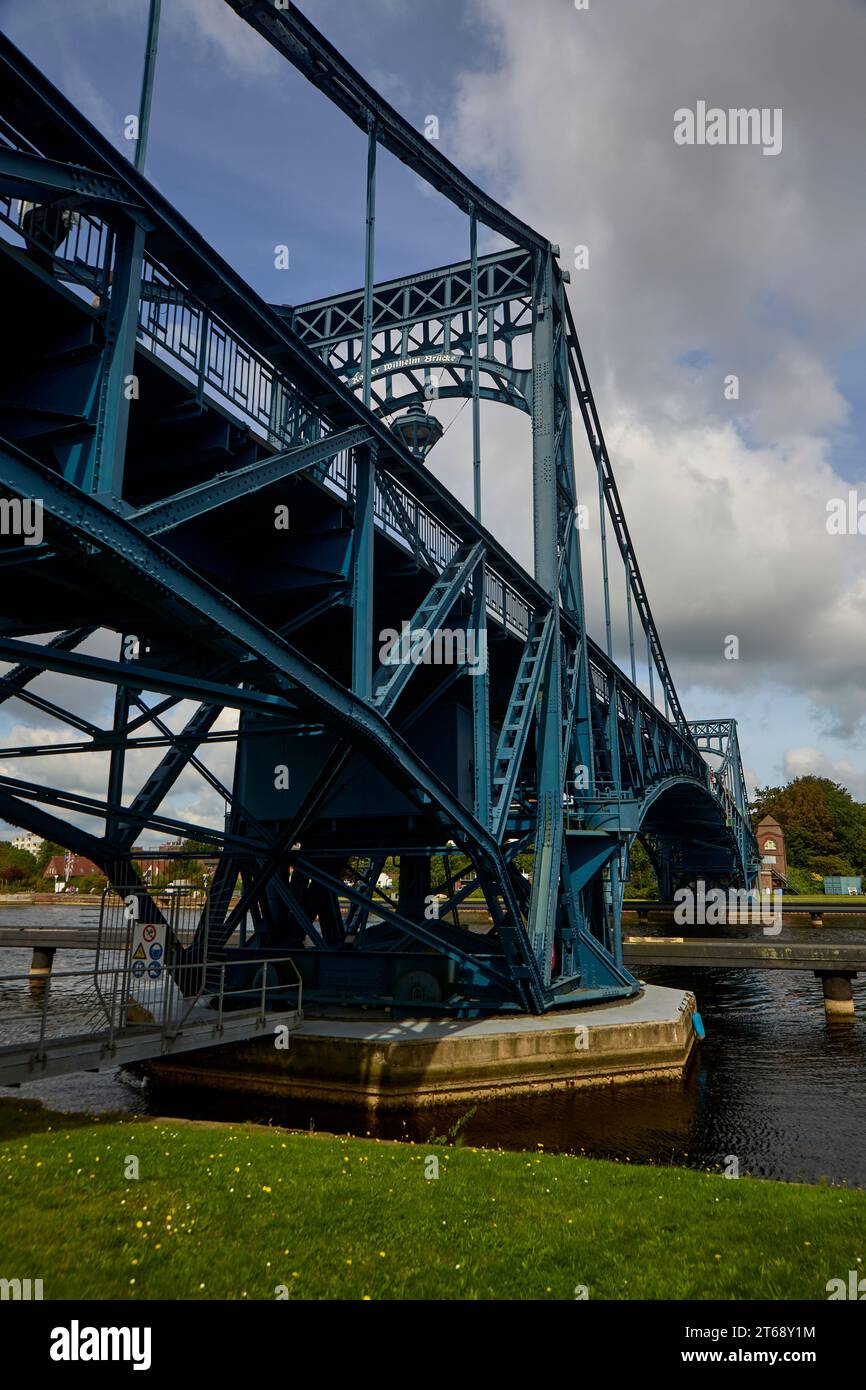 Kaiser-Wilhelm-Brücke Wilhelmshaven Stockfoto